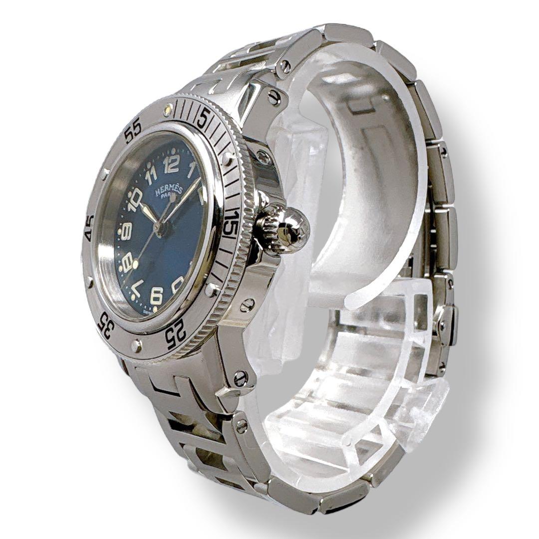 エルメス クリッパー ダイバー CL5.210 ネイビー QZ レディース 時計