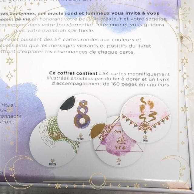【正規品オラクルカード】フランスの洗練された美麗デッキ✨丸型×金箔✨カルマカード