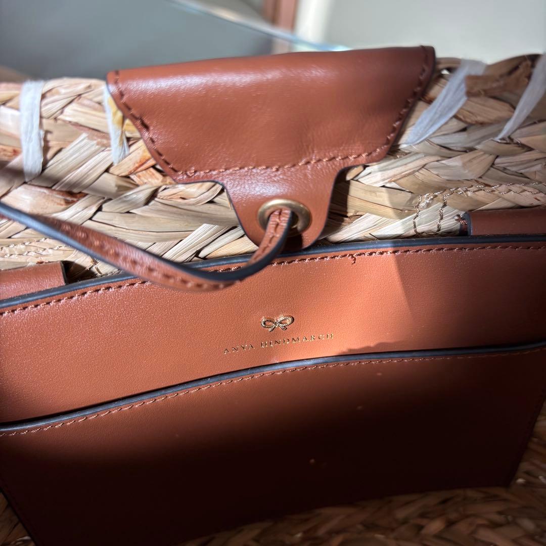 美品【アニヤハインドマーチ】バスケットスモール