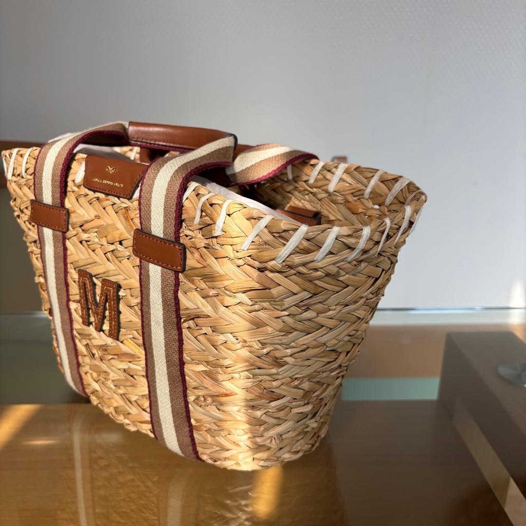 美品【アニヤハインドマーチ】バスケットスモール