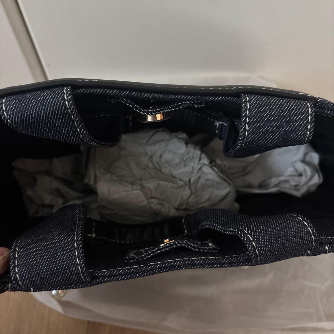 JILL by JILLSTUART3Dパール フリルトート （インディゴ）