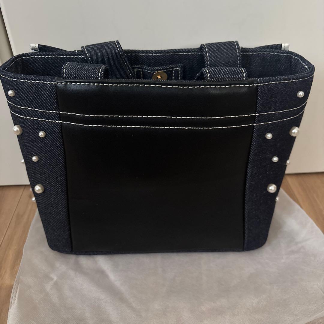 JILL by JILLSTUART3Dパール フリルトート （インディゴ）