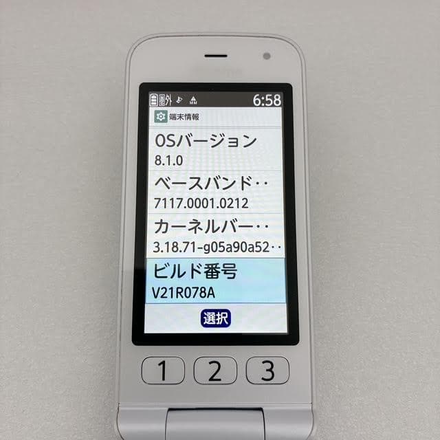 【極美品】ドコモ らくらくホン F-01M ホワイト