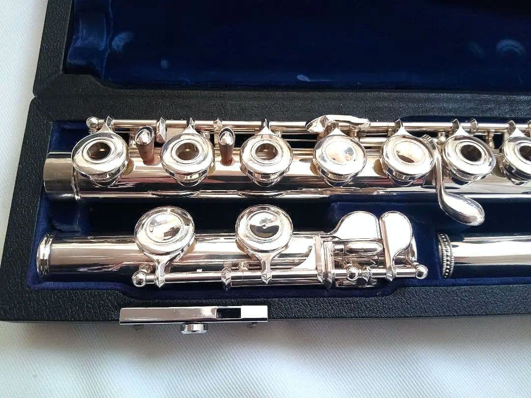 ♦オーバーホール済♦希少リングキー♦頭部管銀製♦サンキョウ　フルート　エチュード