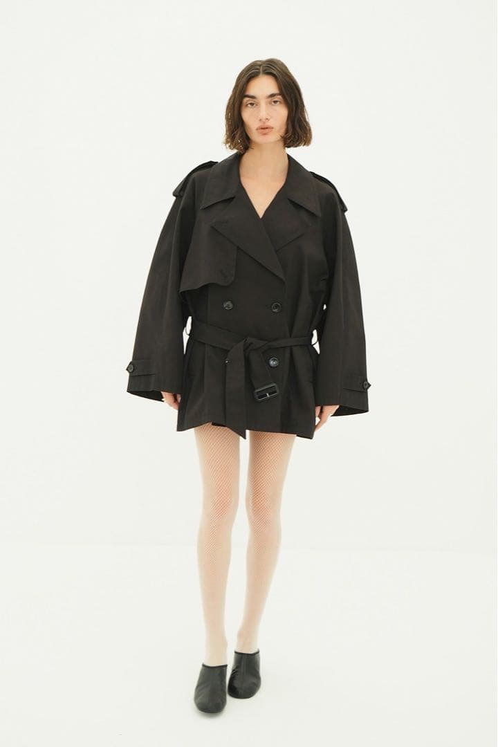 ジャケット・アウター CLANE OVER SHORT TRENCH COAT