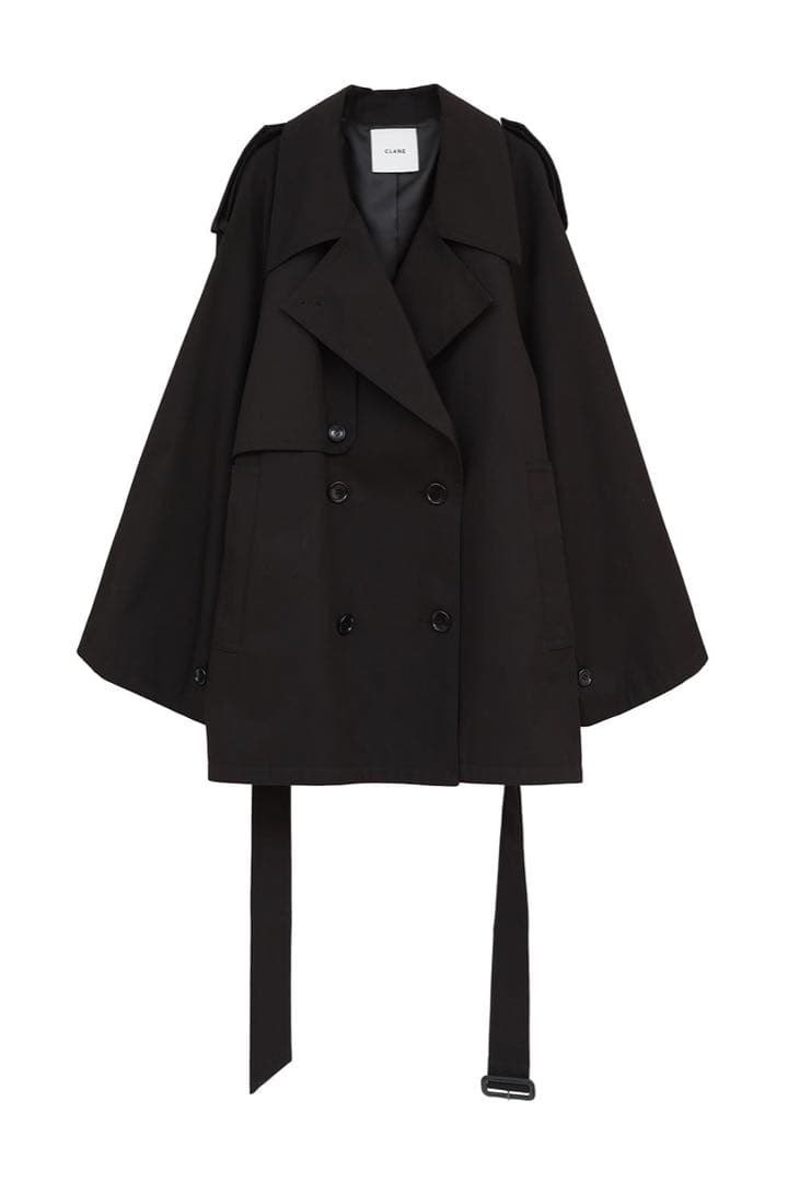 ジャケット・アウター CLANE OVER SHORT TRENCH COAT