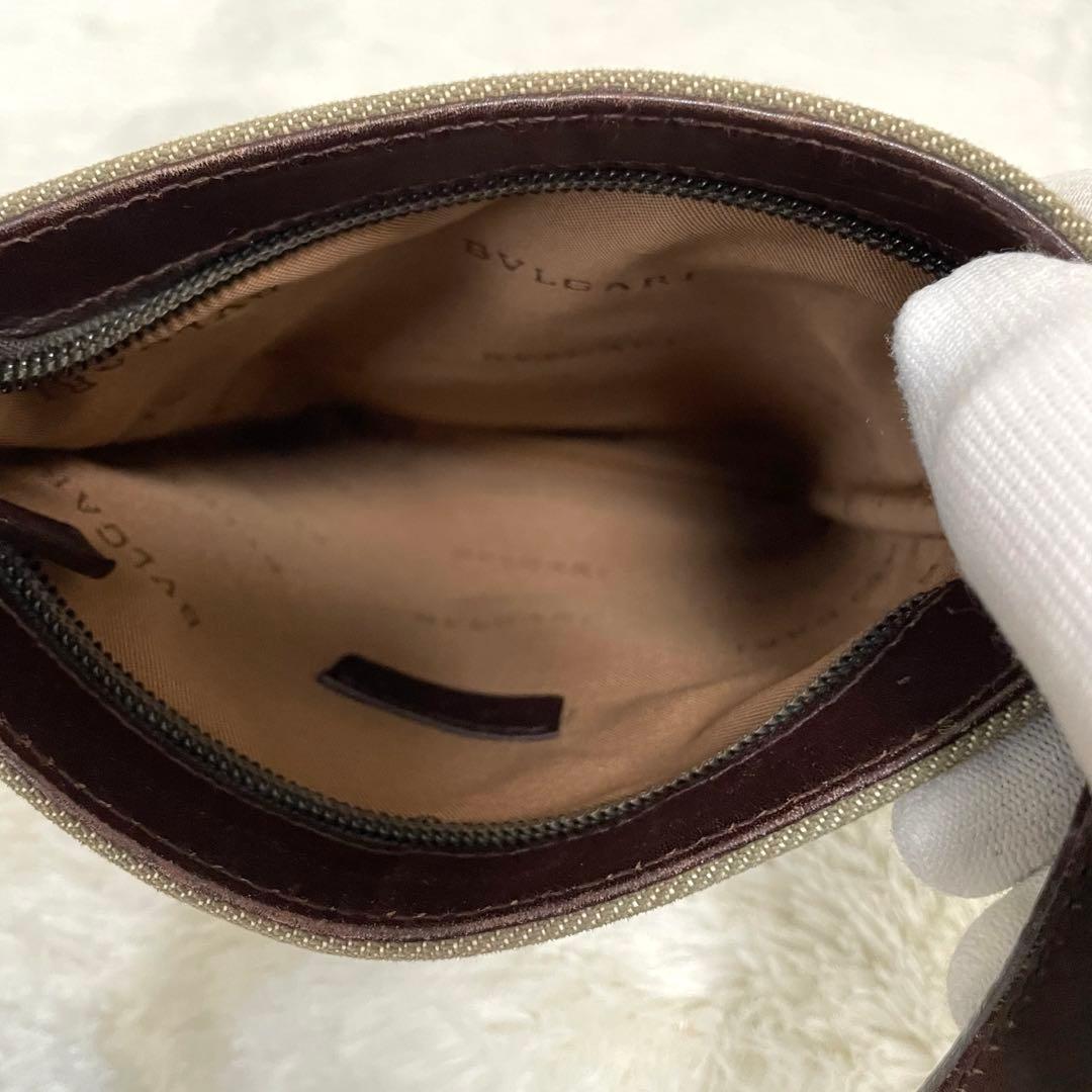 美品⭐️BVLGARI ロゴマニア ショルダーバッグ デニム レザー