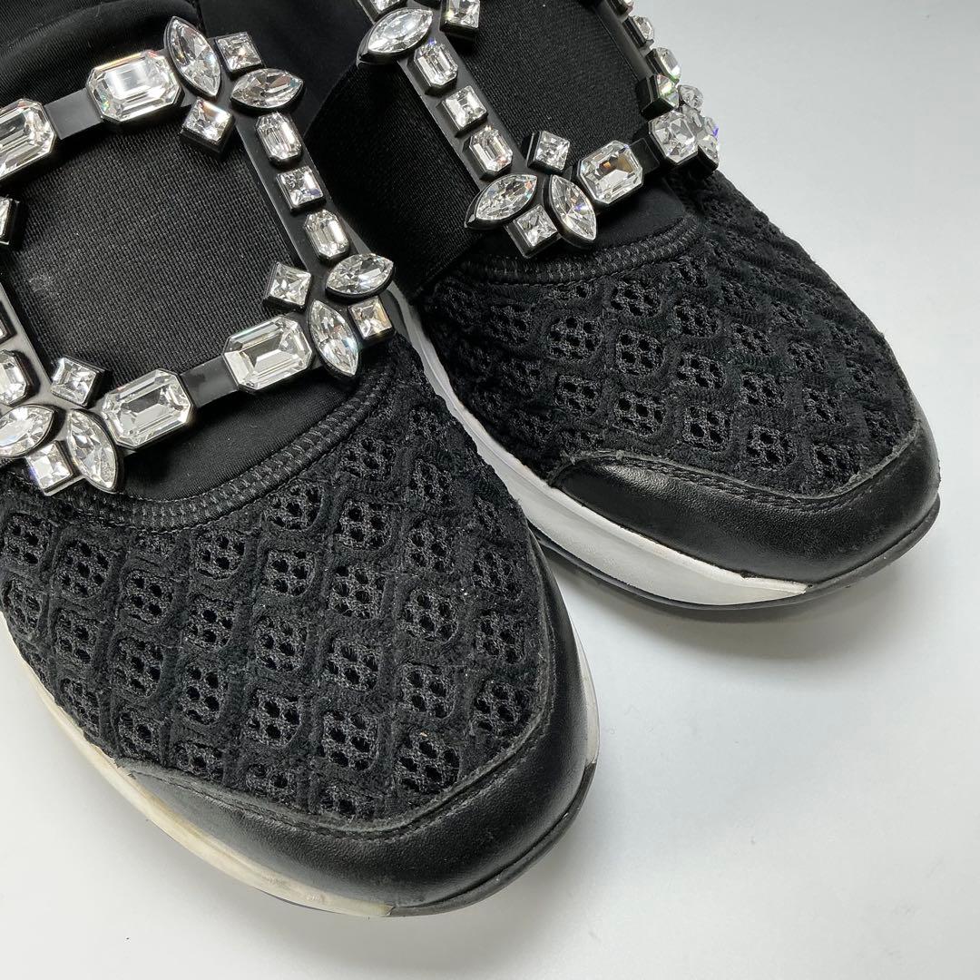 ROGER VIVIER　ヴィヴラン ファブリック スニーカー　ブラック