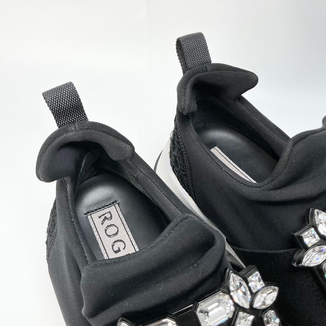 ROGER VIVIER　ヴィヴラン ファブリック スニーカー　ブラック