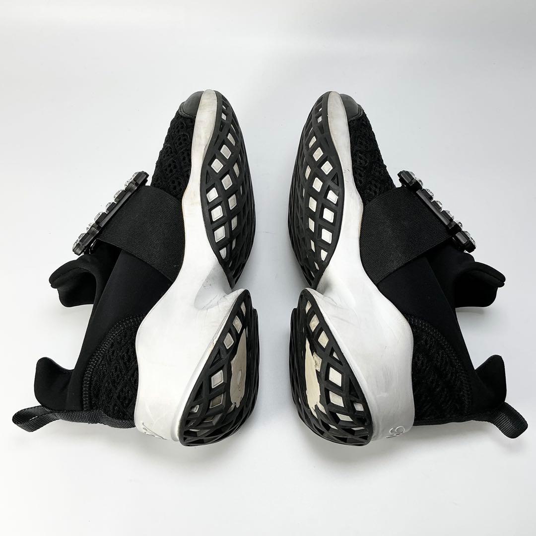 ROGER VIVIER　ヴィヴラン ファブリック スニーカー　ブラック