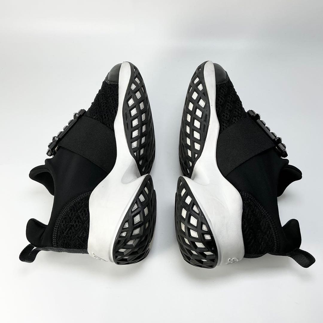 ROGER VIVIER　ヴィヴラン ファブリック スニーカー　ブラック