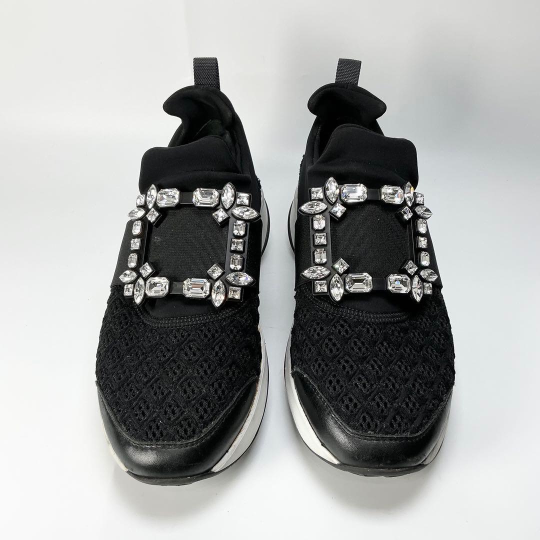 ROGER VIVIER　ヴィヴラン ファブリック スニーカー　ブラック