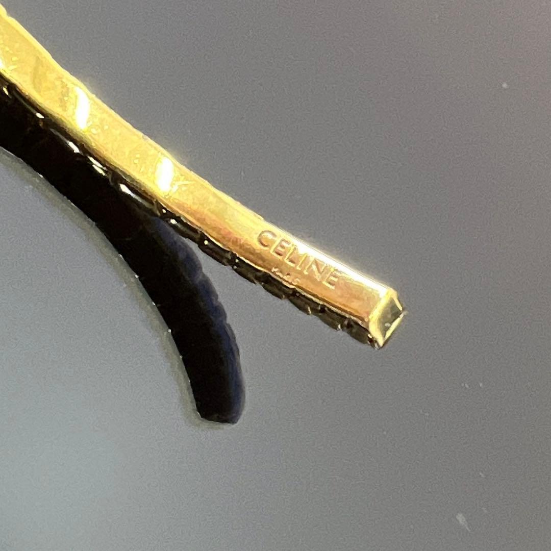 CELINE / セリーヌ | クロコエンボス バングル | ゴールド