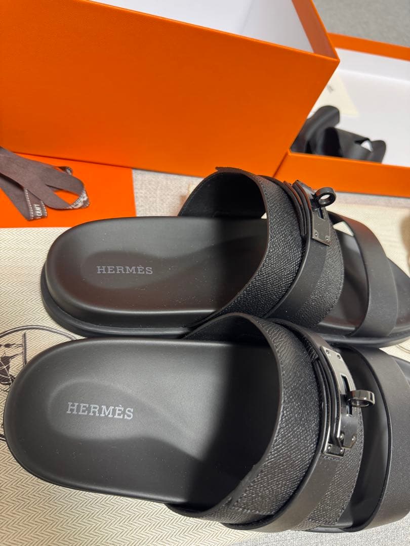 【新品未使用】エルメス サンダル《ジャクソン》ブラック 41