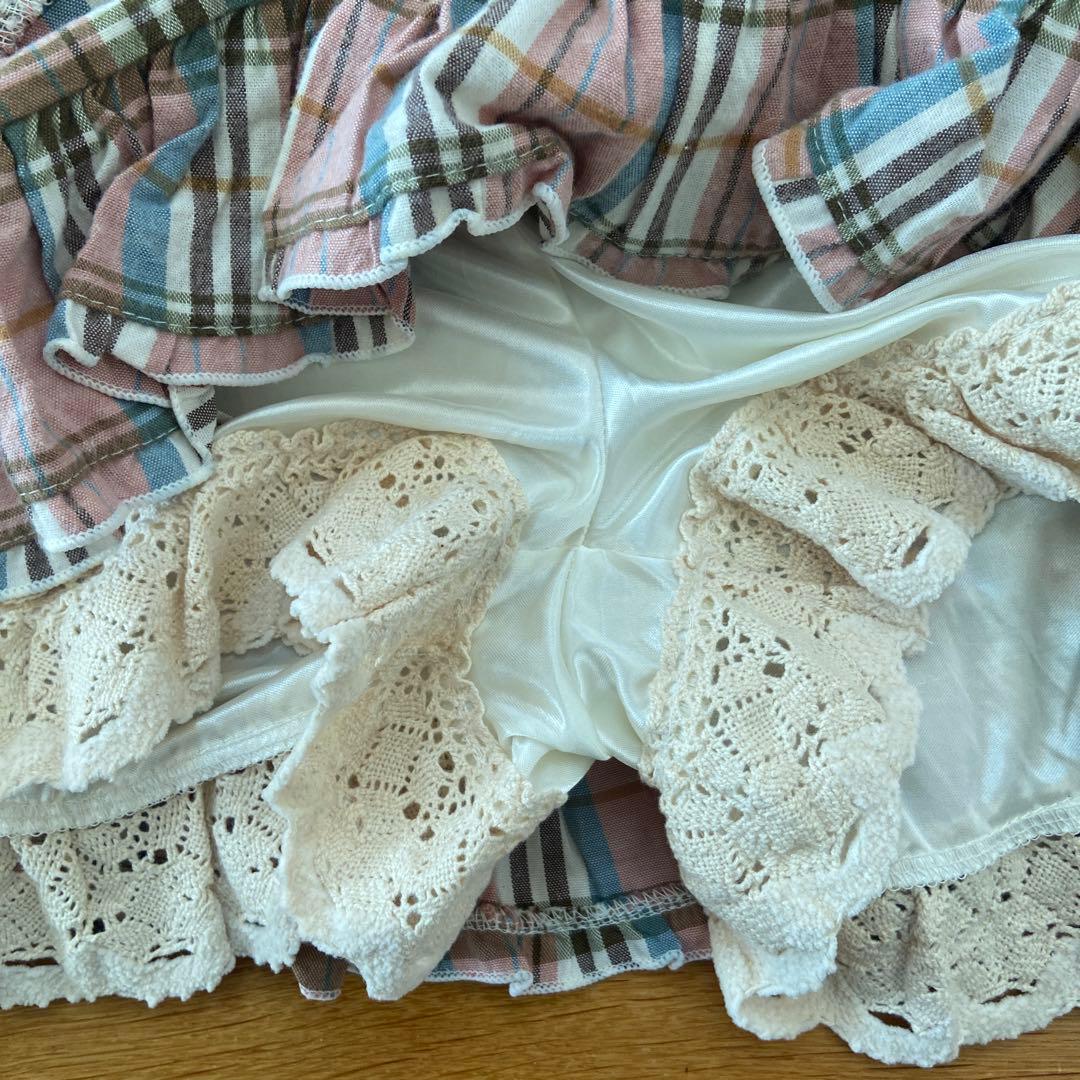 【希少レア‼️】LIZLISA リズリサ チェックキュロット　スカパン