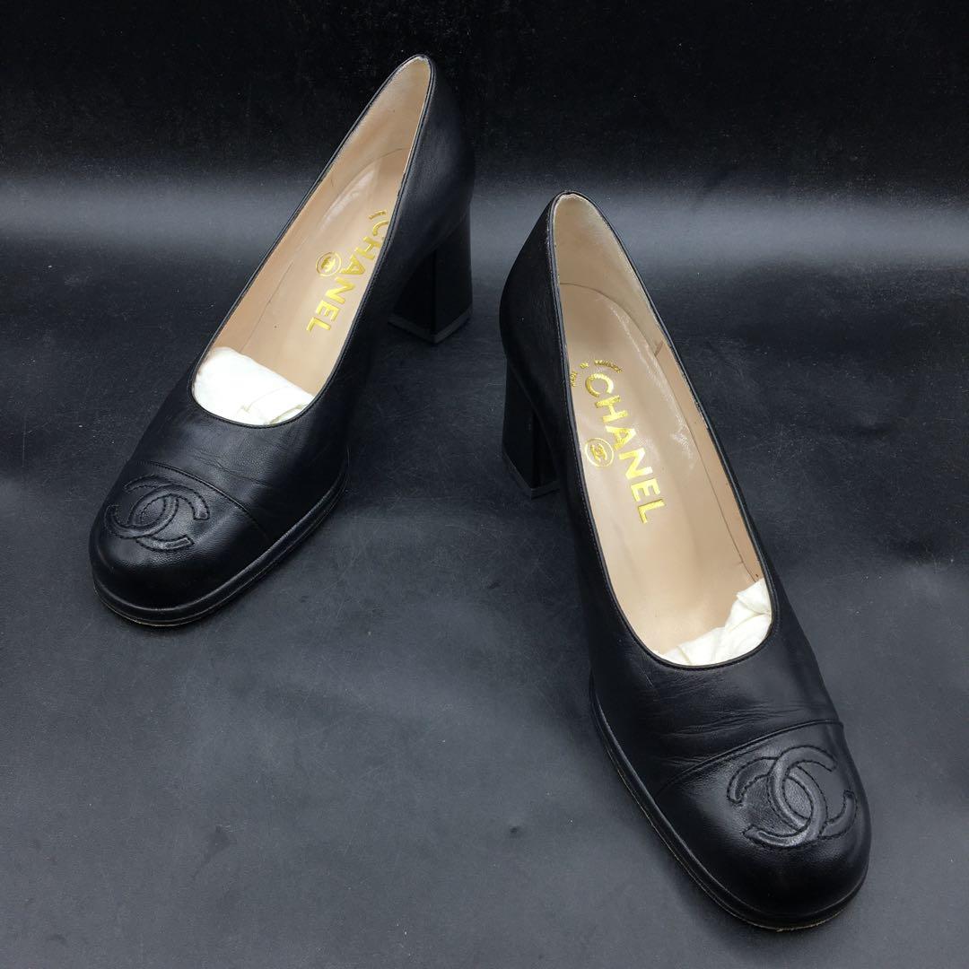 M.2322 フランス製 CHANEL シャネル パンプス シューズ くつ 靴
