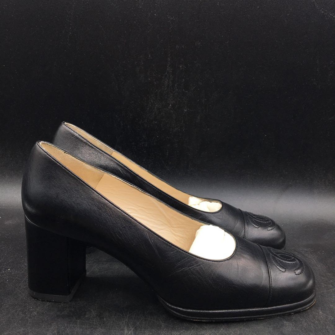 M.2322 フランス製 CHANEL シャネル パンプス シューズ くつ 靴