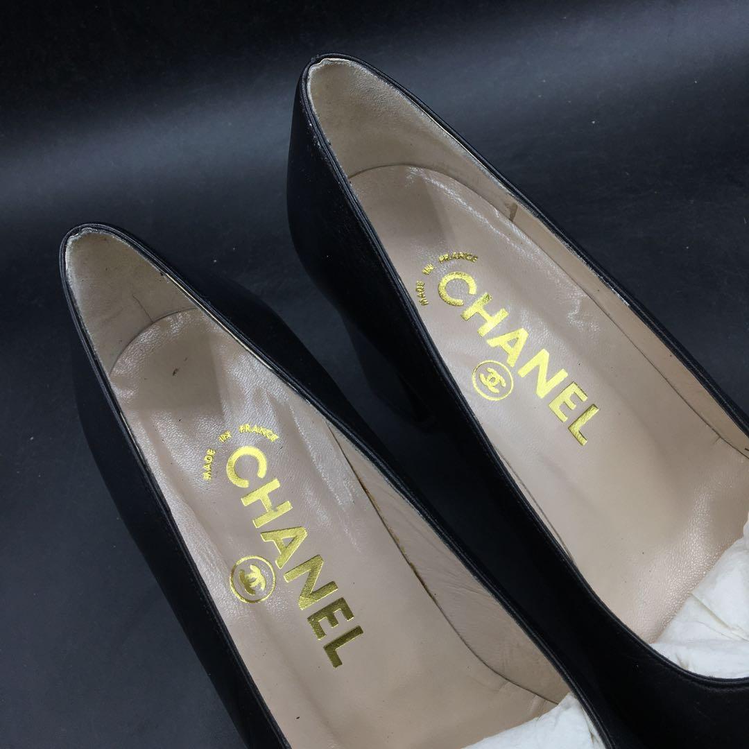 M.2322 フランス製 CHANEL シャネル パンプス シューズ くつ 靴