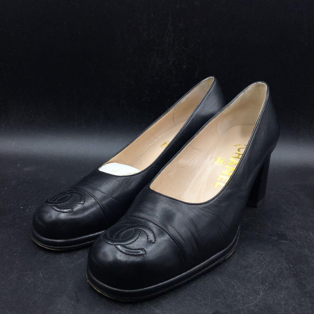 M.2322 フランス製 CHANEL シャネル パンプス シューズ くつ 靴