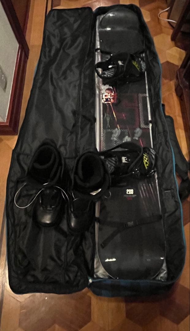 5150 スノーボード 豪華4点セット 160cm 27cmブーツ　ケースつき