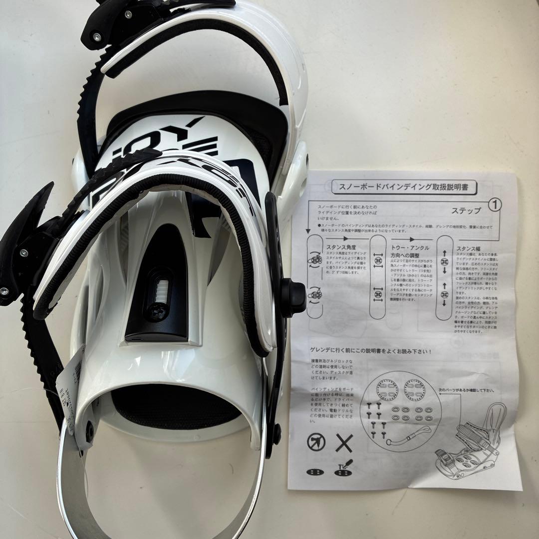 JOY RIDE スノーボードビンディング ホワイト