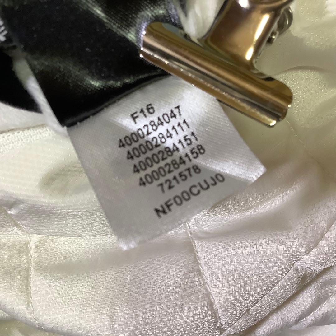 ○ノースフェイス リバーシブル 中綿 ボア ベスト 刺繍ロゴ ホワイト 白 L