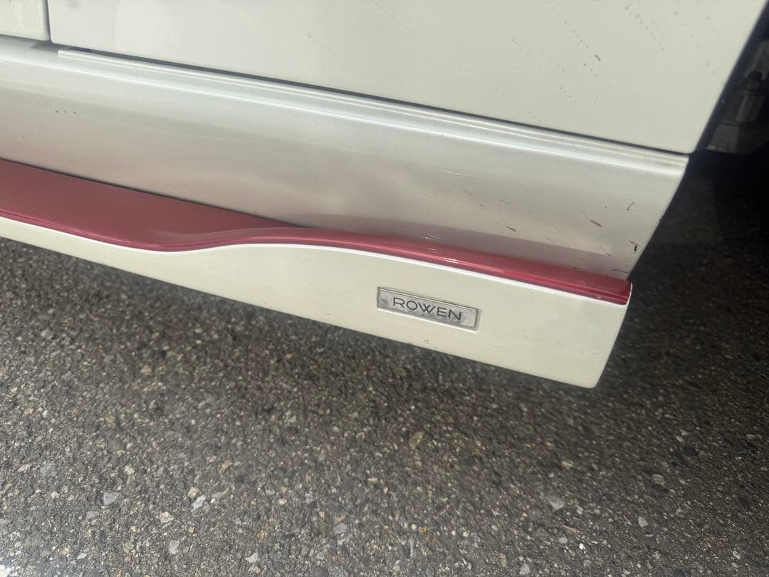 NisフェアレディZ サイドスカート サイドスポイラー　ROWENホワイト