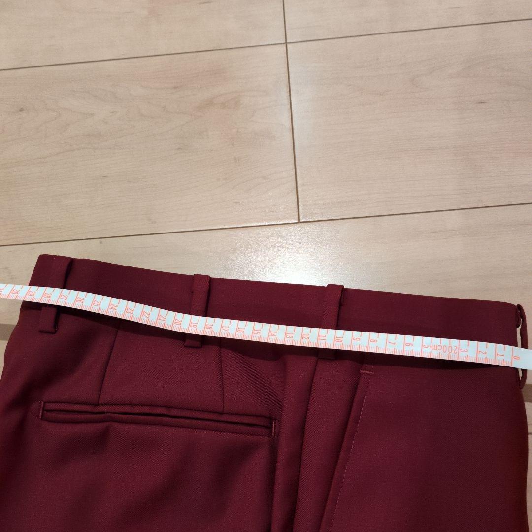 バーガンディのスーツ3点セット