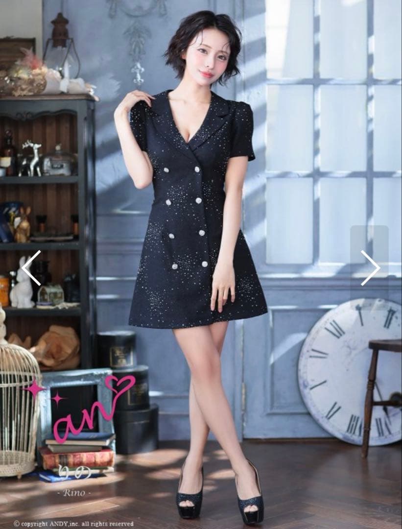 an キャバドレス ビジュー♡ミニドレス