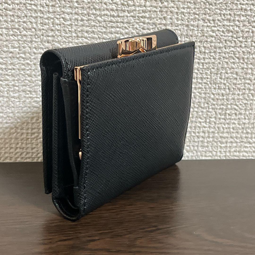 VivienneWestwood ミニ財布　ブラック　ゴールド　三つ折り財布