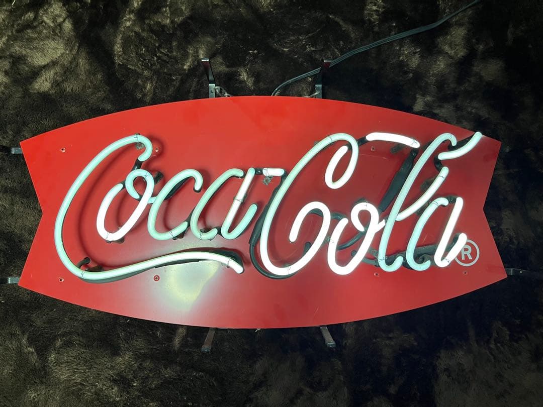 昭和レトロ　大型　コカコーラ　アンティーク　ネオンサイン