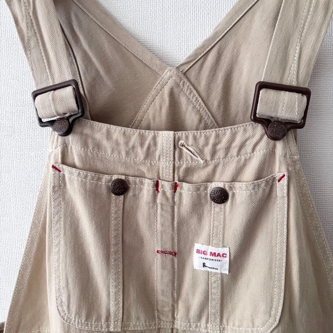 BEAMS BOY × BIG MAC 別注 オーバーダイ オーバーオール