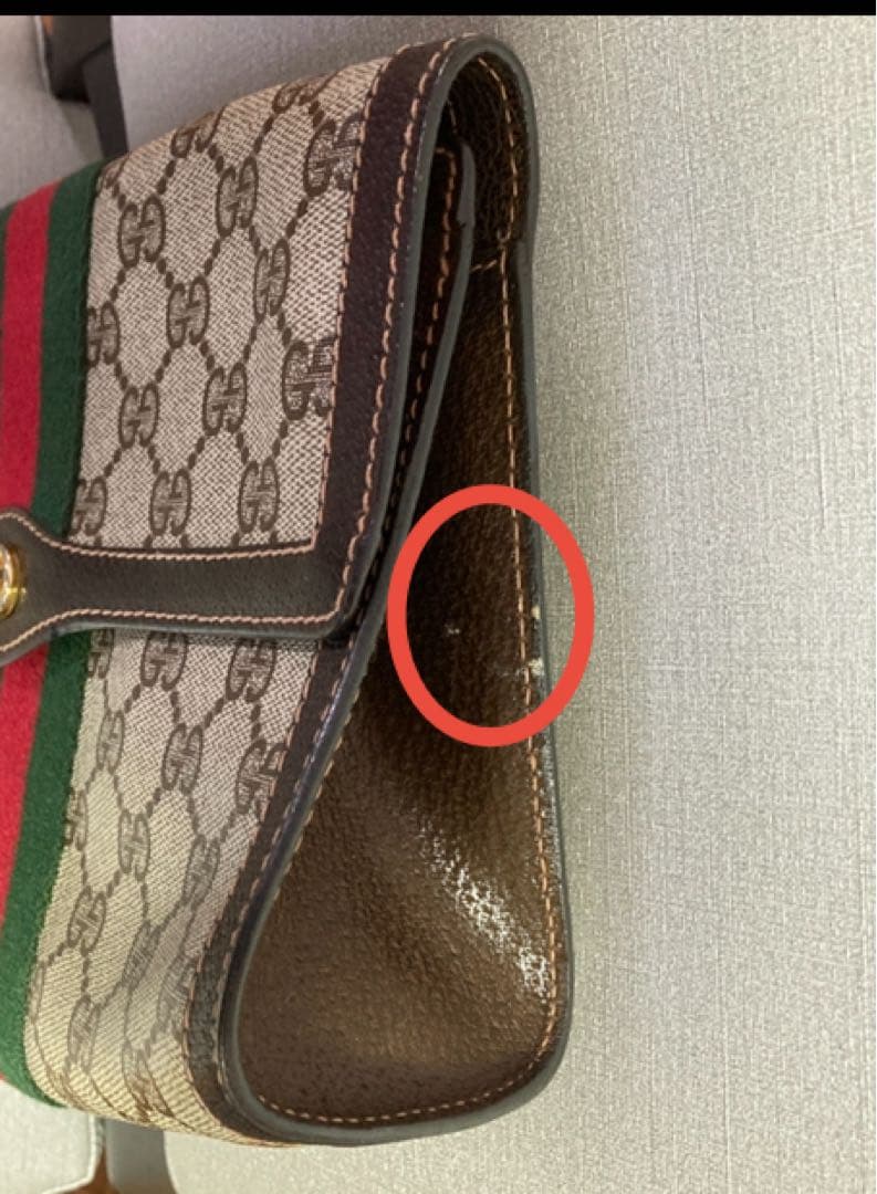 【美良品】オールドグッチシェリー ヴィンテージ GG柄 バッグ レディー・メンズ