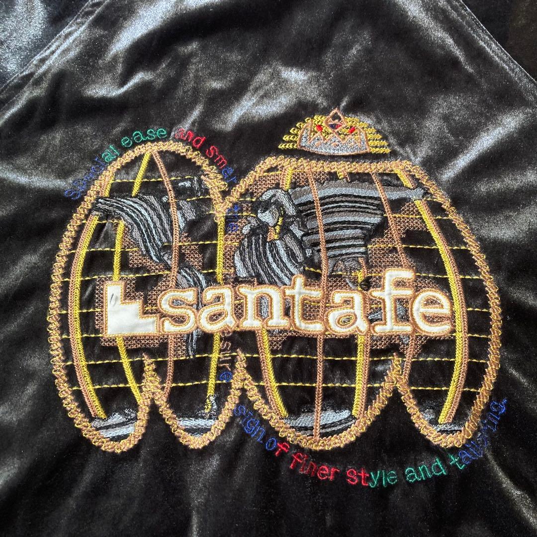 トップス 90s santafe velour setup black XL