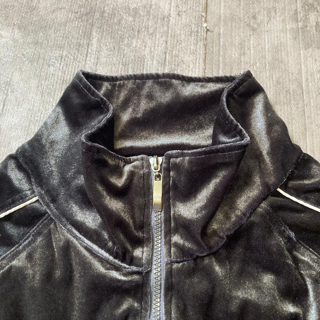 トップス 90s santafe velour setup black XL