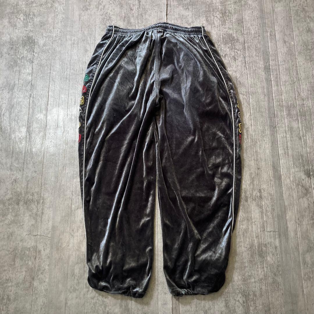 トップス 90s santafe velour setup black XL