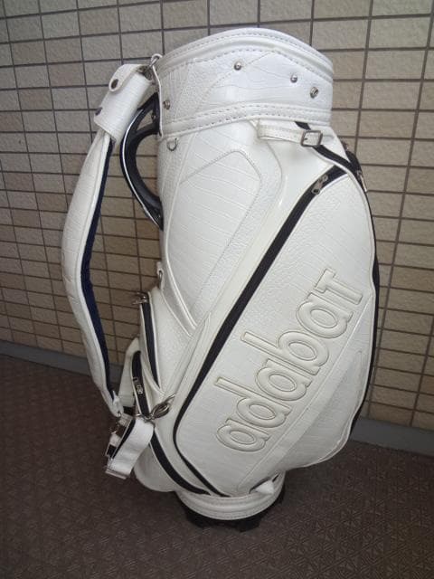 アダバット / adabat 豪華3点式 キャディバッグ (クロコ型押し)