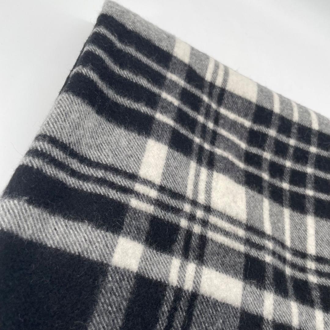 美品✨ジョンストンズ カシミヤ100% チェック 大判ストール マフラー