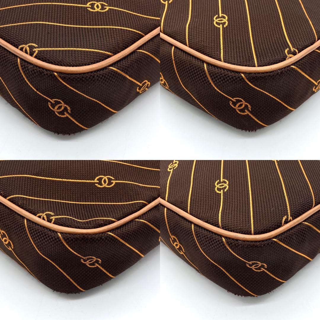 希少【GUCCI】ショルダーバッグ　GG柄　流れ星　キャンバス　ダークブラウン.