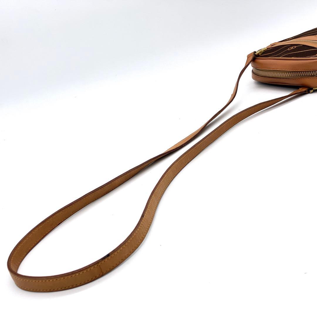 希少【GUCCI】ショルダーバッグ　GG柄　流れ星　キャンバス　ダークブラウン.