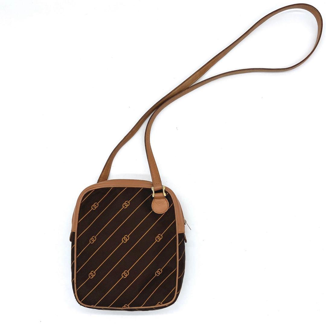 希少【GUCCI】ショルダーバッグ　GG柄　流れ星　キャンバス　ダークブラウン.