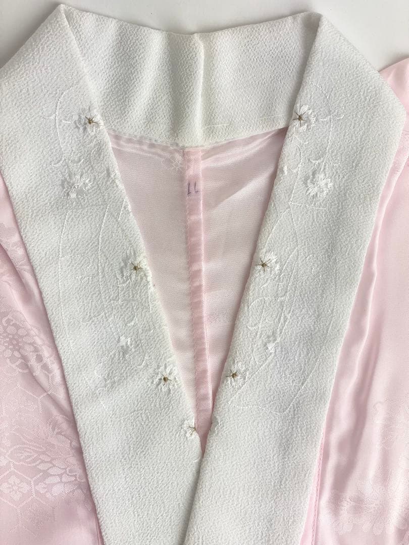 【在庫一掃セール！43枚セット】刺繍半衿付き　長襦袢　振袖用　C