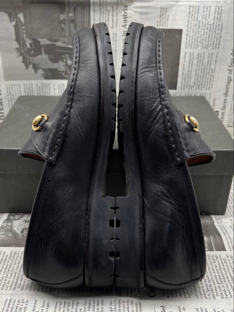 買取見積書有り　GUCCI グッチ　ホースビットローファー　37ハーフ　男女兼用