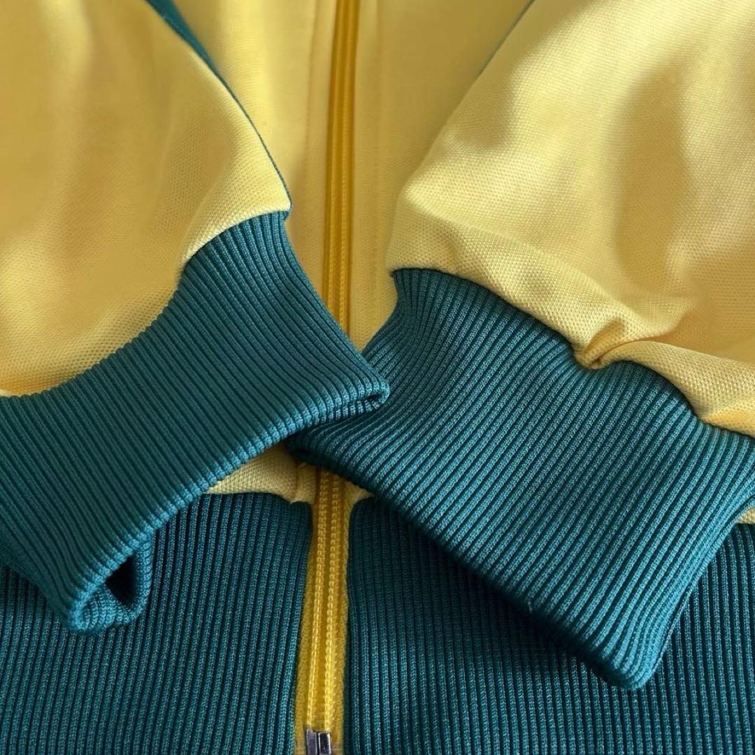 adidas 万国旗タグ　80s 90s ベッケンバウアー 黄色　緑　ブラジル