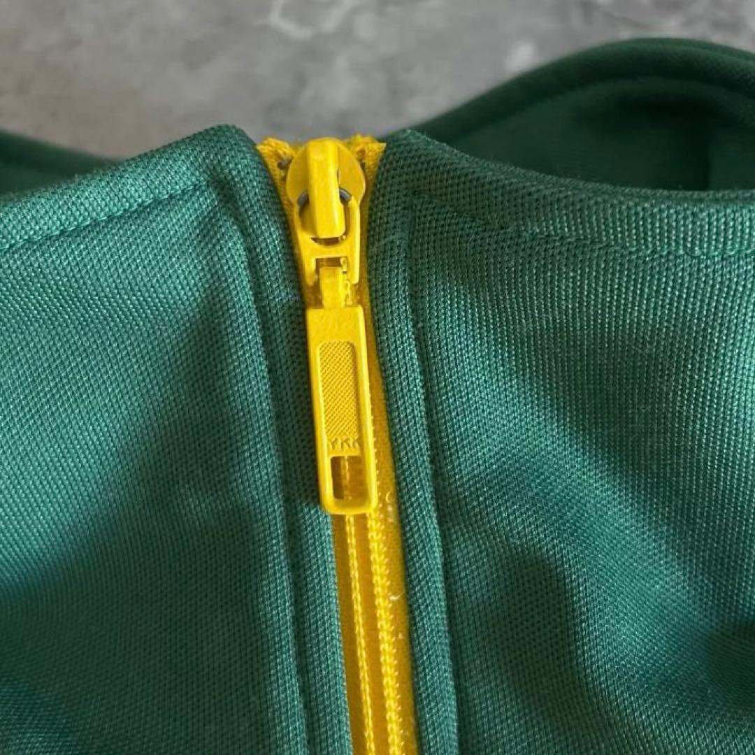 adidas 万国旗タグ　80s 90s ベッケンバウアー 黄色　緑　ブラジル