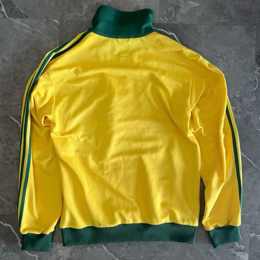 adidas 万国旗タグ　80s 90s ベッケンバウアー 黄色　緑　ブラジル