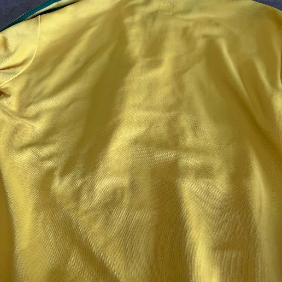 adidas 万国旗タグ　80s 90s ベッケンバウアー 黄色　緑　ブラジル