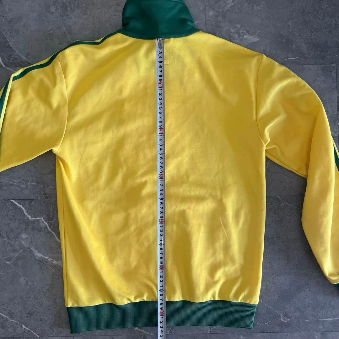 adidas 万国旗タグ　80s 90s ベッケンバウアー 黄色　緑　ブラジル