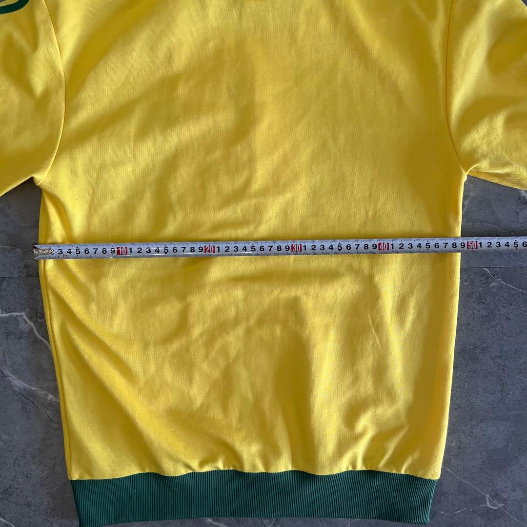 adidas 万国旗タグ　80s 90s ベッケンバウアー 黄色　緑　ブラジル