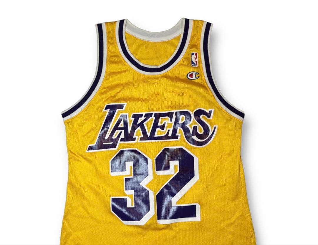 USA製 90s ロサンゼルス レイカーズ マジック ジョンソン ユニフォーム